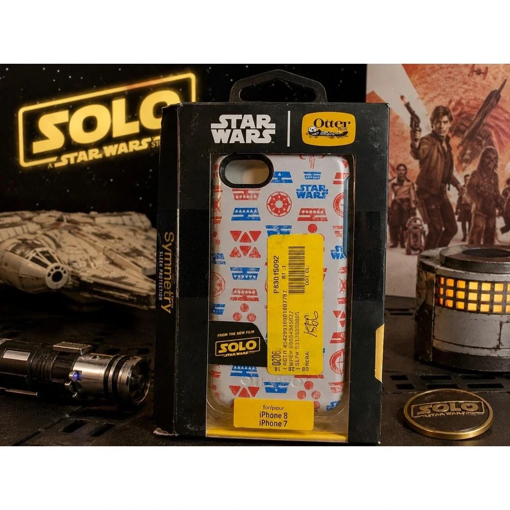 OtterBox Symmetry Star Wars Solo iPhone 7 8 Case New Sealed Disney Rare